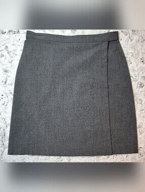 Vintage GAP Charcoal Gray Pencil Skirt Minimalist 90s Y2K Corpcore - Size 8